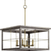 Progress PP400253175 Distressed Brass Mid Sized Chandelier