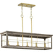 Progress PP400254175 Distressed Brass Linear Pendant