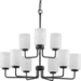 Progress PP400276031 Matte Black Mid Sized Chandelier