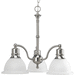 Progress PP428009 Brushed Nickel Mini Chandelier