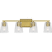 Progress PP300460191 Brushed Gold 4 or more Bulb Bathroom Light