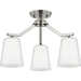 Progress PP400342009 Brushed Nickel Mini Chandelier