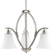 Progress PP448909 Brushed Nickel Mini Chandelier