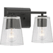 Progress PP30045831M Matte Black 2 Bulb Bathroom Light