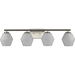 Progress PP300433009 Brushed Nickel 4 or more Bulb Bathroom Light