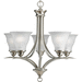 Progress PP432809 Brushed Nickel Mid Sized Chandelier