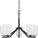 Progress PP40034331M Matte Black Mini Chandelier