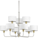 Progress PP400091009 Brushed Nickel Large Foyer Chandelier