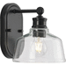 Progress PP30039531M Matte Black 1 Bulb Wall Sconce