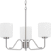 Progress PP400181009 Brushed Nickel Mini Chandelier