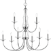 Progress PP400104015 Polished Chrome Mid Sized Chandelier