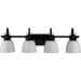 Progress PP30042931M Matte Black 4 or more Bulb Bathroom Light