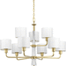 Progress PP400099078 Vintage Gold Large Foyer Chandelier