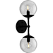 Progress PP71011431M Matte Black Multi Bulb Wall Sconce