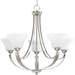 Progress PP400012104 Polished Nickel Mid Sized Chandelier