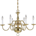 Progress PP435610 Polished Brass Mid Sized Chandelier