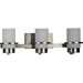 Progress PP300415009 Brushed Nickel 3 Bulb Bathroom Light