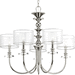 Progress PP400049104 Polished Nickel Mid Sized Chandelier