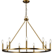 Progress PP400314163 Vintage Brass Large Foyer Chandelier