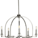 Progress PP400115104 Polished Nickel Mid Sized Chandelier