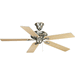 Progress PP252109 Brushed Nickel Large Room Fan (52'' to 59'')