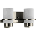 Progress PP300414009 Brushed Nickel 2 Bulb Bathroom Light
