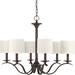 Progress PP473920 Antique Bronze Mid Sized Chandelier