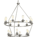 Progress PP400017009 Brushed Nickel Large Foyer Chandelier
