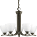 Progress PP400063020 Antique Bronze Mid Sized Chandelier