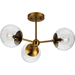 Progress PP350235109 Brushed Bronze Semi Flush Mount Ceiling Light