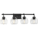 Progress PP300348143 Graphite 4 or more Bulb Bathroom Light