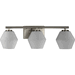 Progress PP300432009 Brushed Nickel 3 Bulb Bathroom Light