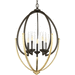 Progress PP400025020 Antique Bronze Mid Sized Chandelier