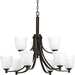 Progress PP400054020 Antique Bronze Mid Sized Chandelier