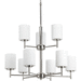 Progress PP4726104 Polished Nickel Mid Sized Chandelier