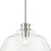 Progress PP500381009 Brushed Nickel Down Light Pendant