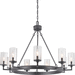 Progress PP400165143 Graphite Large Foyer Chandelier