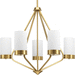 Progress PP400022109 Brushed Bronze Mid Sized Chandelier