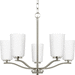 Progress PP400350009 Brushed Nickel Mini Chandelier