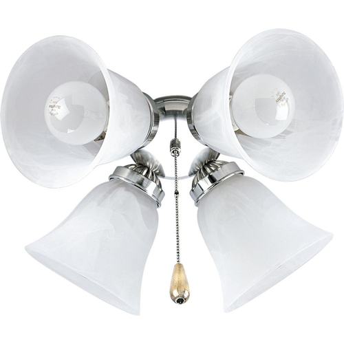 PP261009 4-Light Kit Ceiling Fan Light Kit Light Kits & Accessories - Brushed Nickel