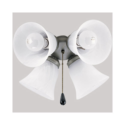 PP261044 4-Light Kit Ceiling Fan Light Kit Light Kits & Accessories - Oxford Silver