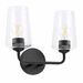 Progress PP300540031 Black 2 Bulb Bathroom Light