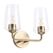 Progress PP300540177 Champagne Bronze 2 Bulb Bathroom Light