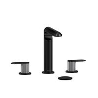  Ciclo 8'' Widespread Bathroom Faucet - Black / Brushed Chrome (PVD)