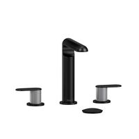  Ciclo 8'' Widespread Bathroom Faucet - Black / Brushed Chrome (PVD)