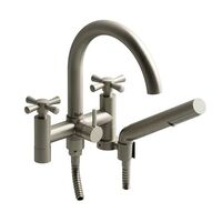  Edge Deck Mount With Handshower Tub Faucet - Brushed Nickel