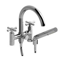  Edge Deck Mount With Handshower Tub Faucet - Chrome