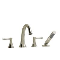  Edge Deck Mount With Handshower Tub Faucet - Polished Nickel - PVD