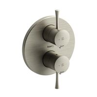  Edge Thermostatic/Volume Control Custom Shower Valve - Brushed Nickel