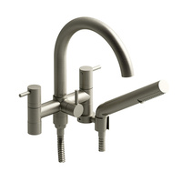  CS Deck Mount With Handshower Tub Faucet - Brushed Nickel